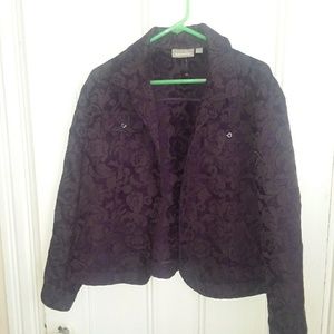 Amazing Croft and Barrow purple jacket